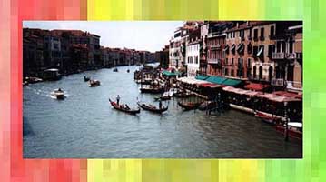 Grand Canal from Rialto bridge.