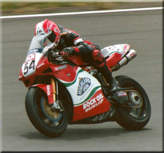Michael Rutter on          BSB Ducati.