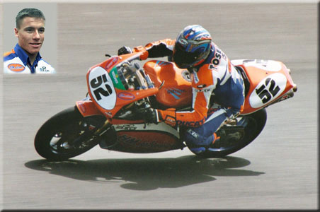 James Toseland          on GSE Ducati.